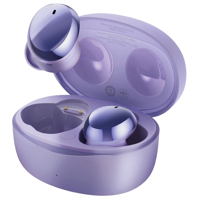 Baseus Distributor - 6932172602451 - BSU2918PRP - Baseus Bowie E2 TWS earphones (purple) - B2B homescreen