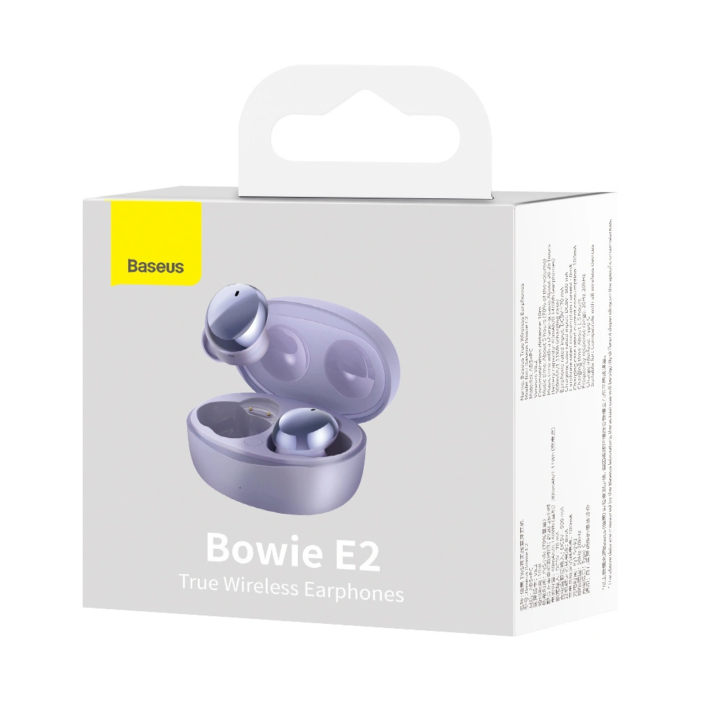 Hurtownia GSM - Sluchátka TWS Baseus Bowie E2 (fialové) - BSU2918PRP - {ean13} - Hurt