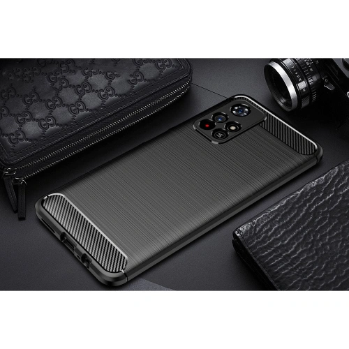 Etui Tech-Protect TPUCarbon Redmi Note 11S 5G/POCO M4 Pro 5G Black