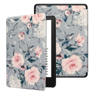 Etui Tech-Protect Smartcase Kindle Paperwhite V/5/Signature Edition Floral Grey