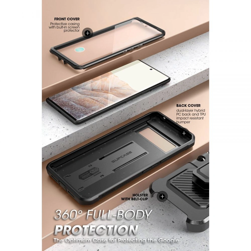 Hurtownia GSM - Etui Supcase Unicorn Beetle Pro Google Pixel 6 Pro černé - SPC222BLK - {ean13} - Hurt