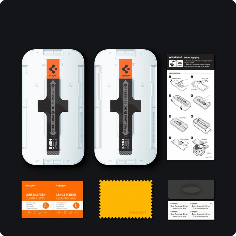 Hurtownia GSM - Tvrzené sklo Spigen GLAS.tR ez Fit Apple iPhone iPhone 14 Plus / 15 Plus [2 PACK] - SPN1839 - {ean13} - Hurt
