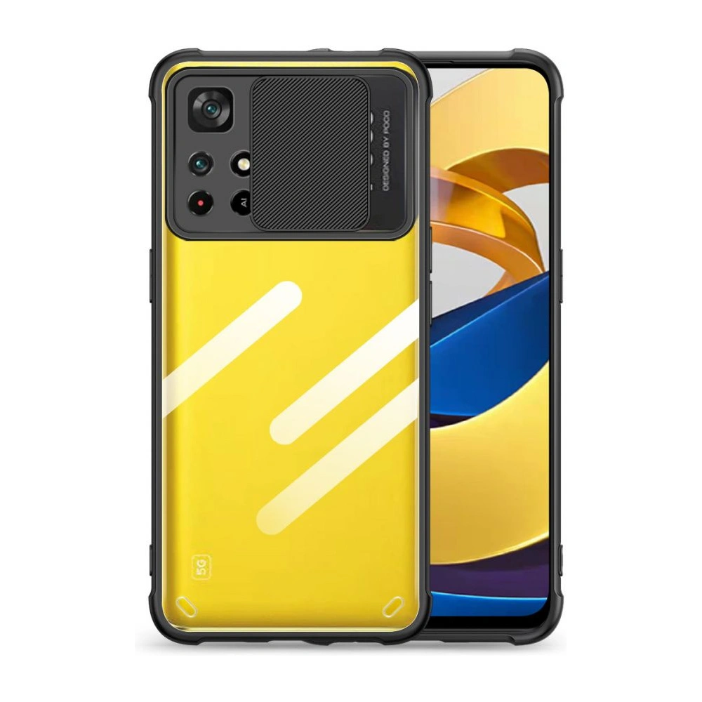 Hurtownia GSM - Etui Tech-Protect Camshield Redmi Note 11S 5G/POCO M4 Pro 5G černé - THP767BLK - {ean13} - Hurt