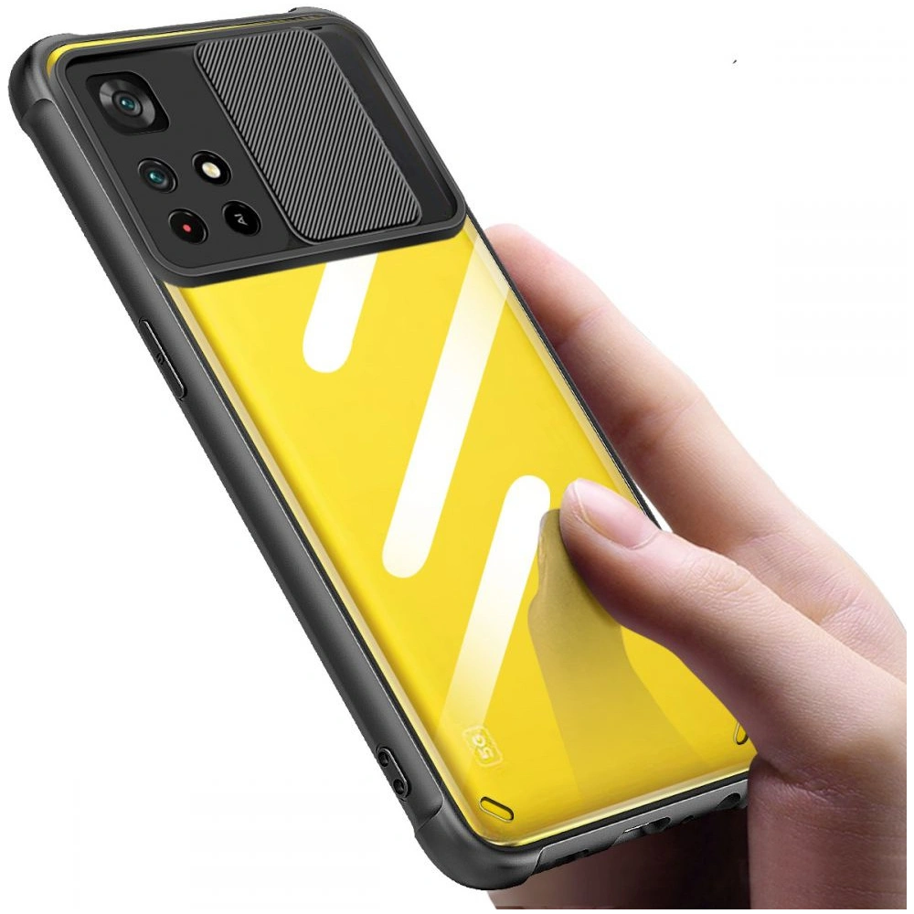 Hurtownia GSM - Etui Tech-Protect Camshield Redmi Note 11S 5G/POCO M4 Pro 5G černé - THP767BLK - {ean13} - Hurt
