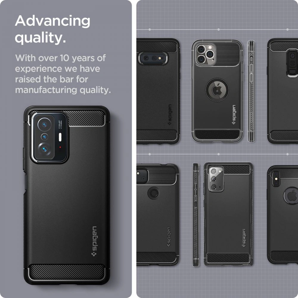 Hurtownia GSM - Etui Spigen Rugged Armor Xiaomi 11T/Pro Matte Black - SPN2013BLK - {ean13} - Hurt