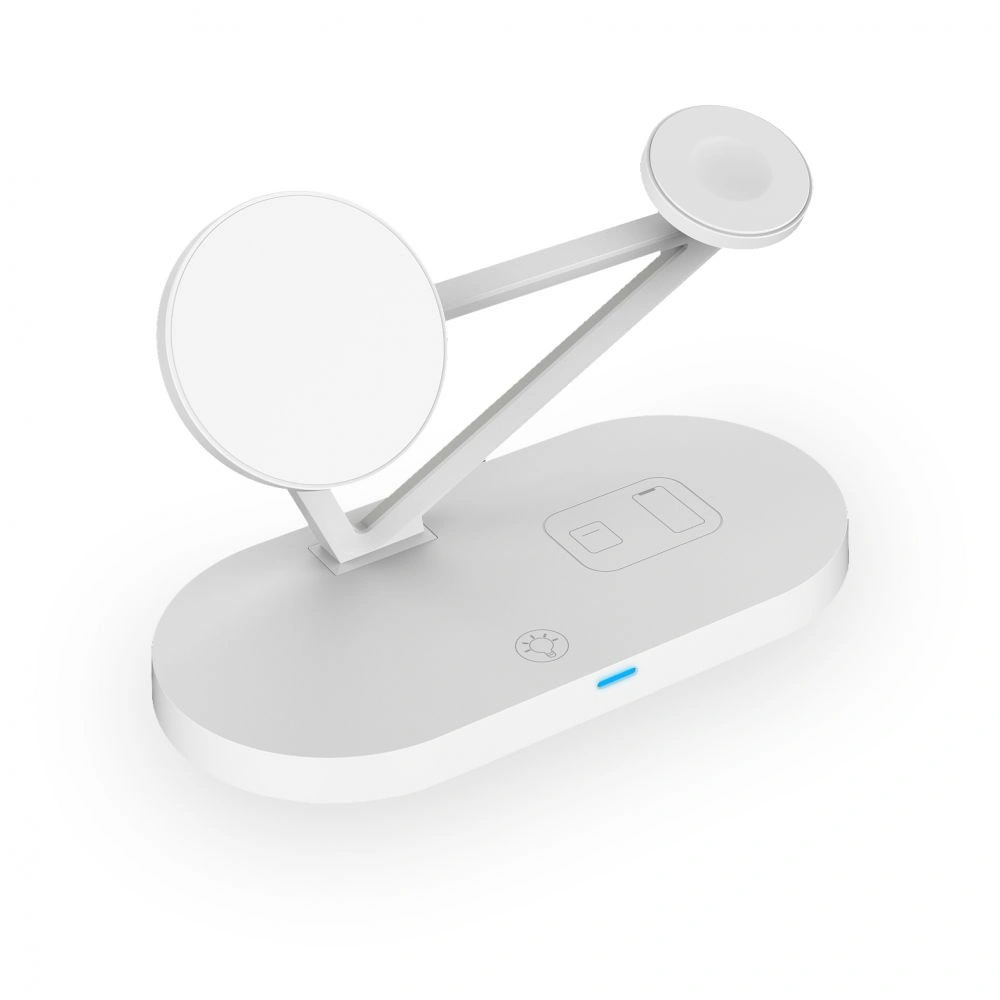 Hurtownia GSM - Bezdrátová nabíječka Tech-Protect A13 3in1 Magnetic MagSafe Wireless Charger White - THP769WHT - {ean13} - Hurt