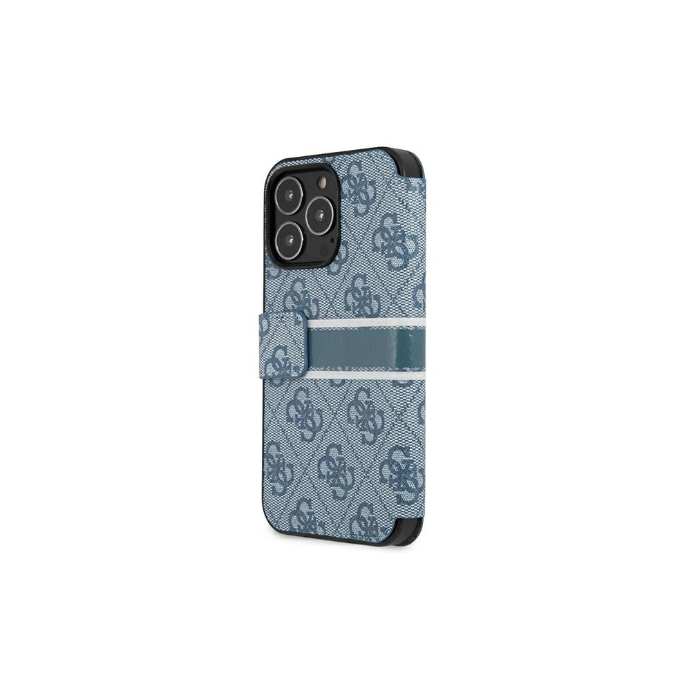 Hurtownia GSM - Etui Guess GUBKP13L4GDBL Apple iPhone 13 Pro modrý/blue book 4G Stripe - GUE1444BLU - {ean13} - Hurt