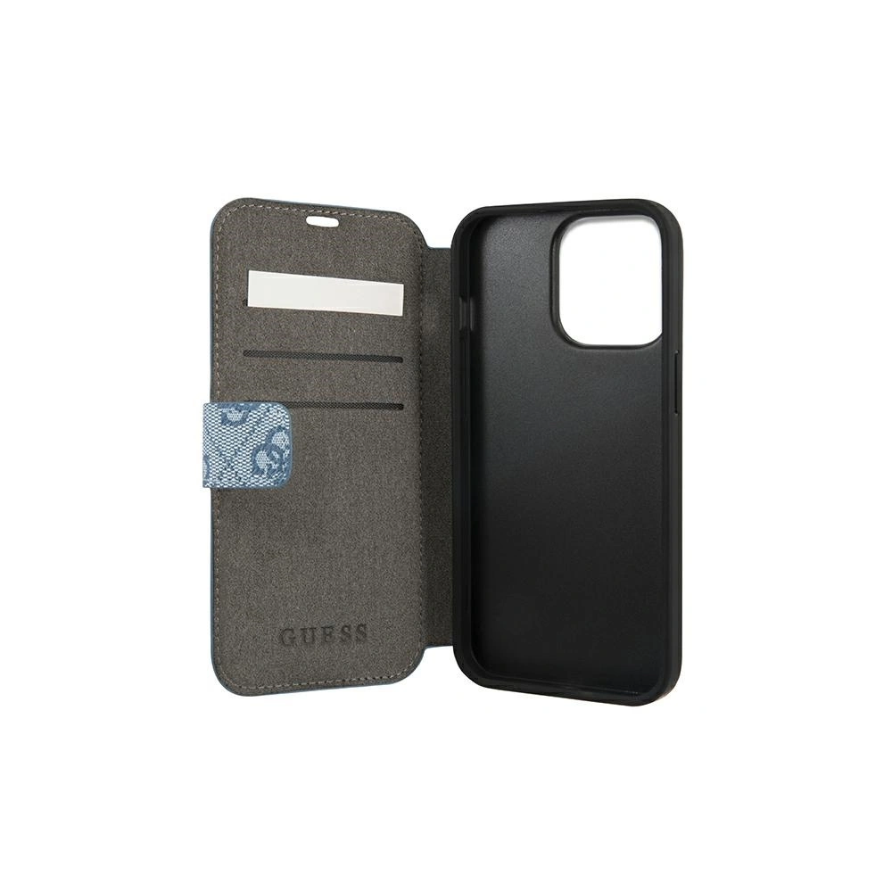 Wholesale Guess GUBKP13L4GDBL Apple iPhone 13 Pro blue book 4G Stripe - GUE1444BLU - {ean13} - Hurt