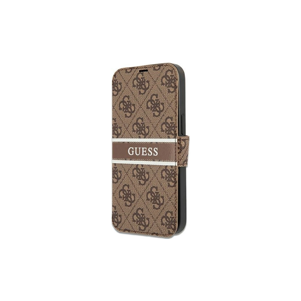 Wholesale Guess GUBKP13L4GDBR Apple iPhone 13 Pro brown book 4G Stripe - GUE1445BR - {ean13} - Hurt