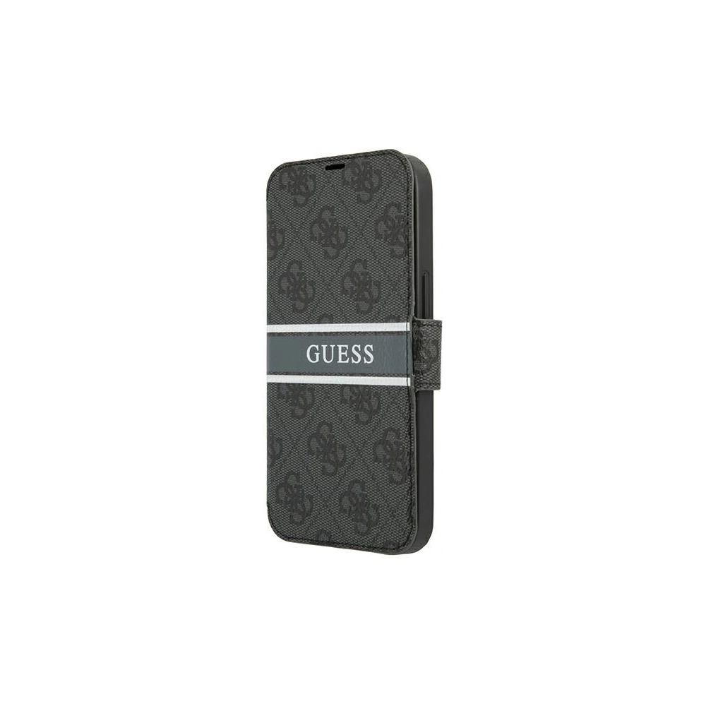 Hurtownia GSM - Etui Guess GUBKP13L4GDGR Apple iPhone 13 Pro šedý/grey book 4G Stripe - GUE1446GRY - {ean13} - Hurt