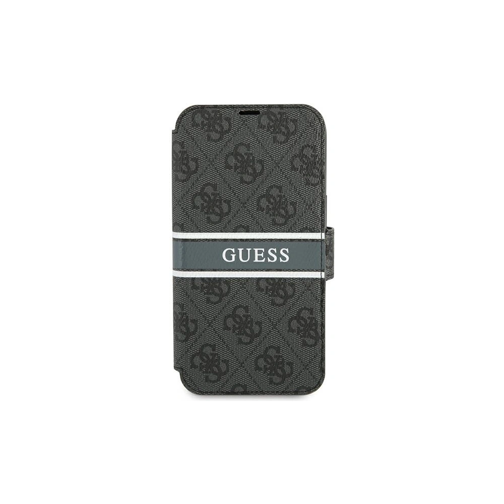 Hurtownia GSM - Etui Guess GUBKP13L4GDGR Apple iPhone 13 Pro šedý/grey book 4G Stripe - GUE1446GRY - {ean13} - Hurt