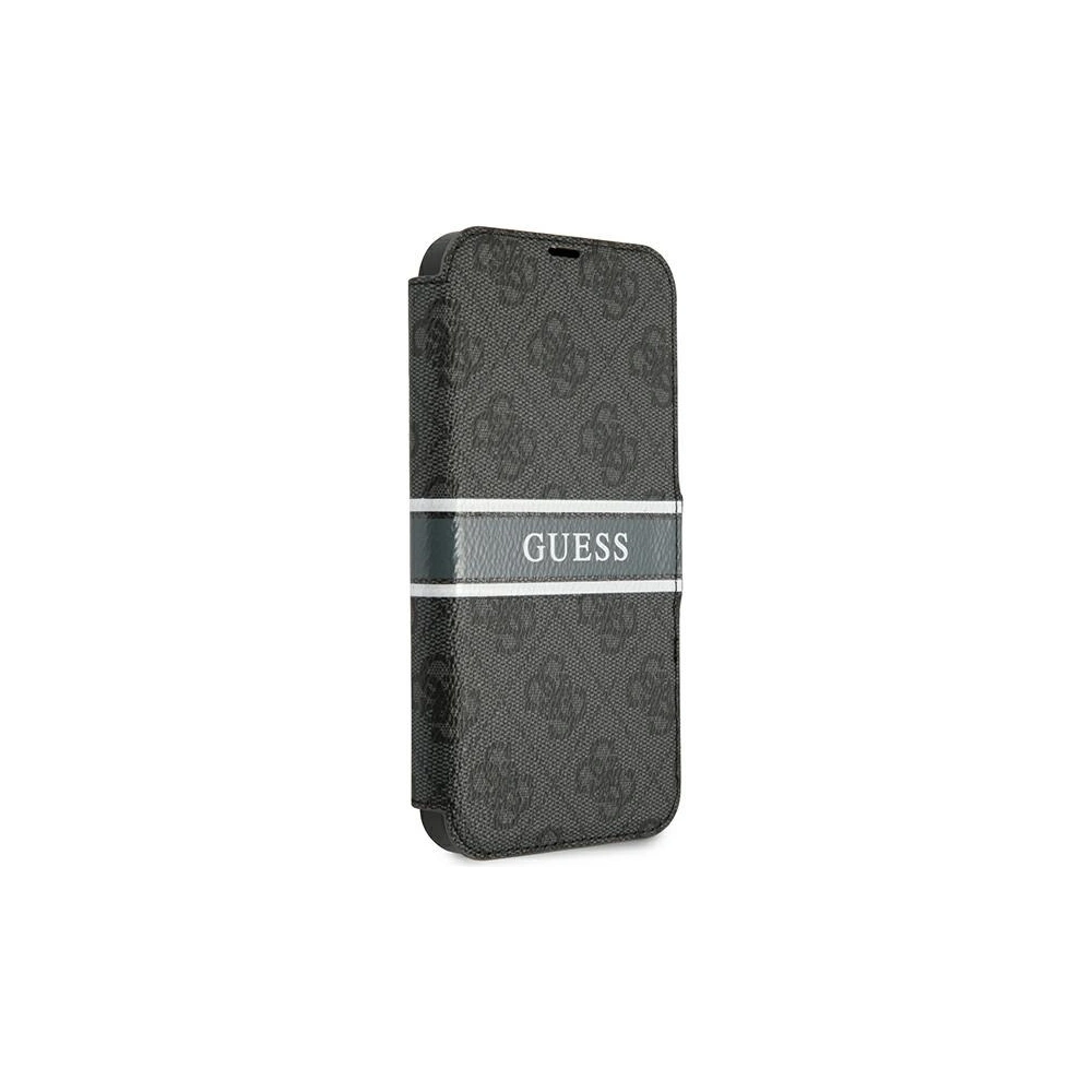 Hurtownia GSM - Etui Guess GUBKP13L4GDGR Apple iPhone 13 Pro šedý/grey book 4G Stripe - GUE1446GRY - {ean13} - Hurt