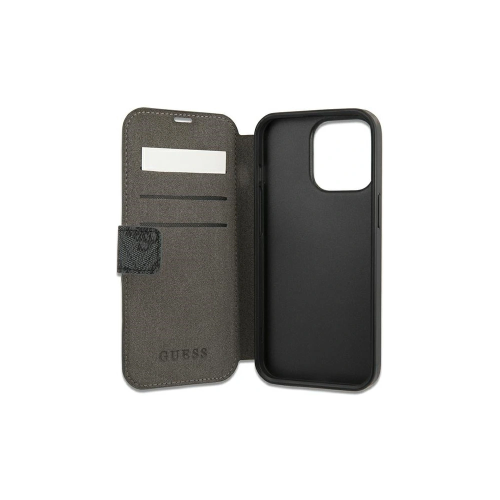 Hurtownia GSM - Etui Guess GUBKP13L4GDGR Apple iPhone 13 Pro šedý/grey book 4G Stripe - GUE1446GRY - {ean13} - Hurt