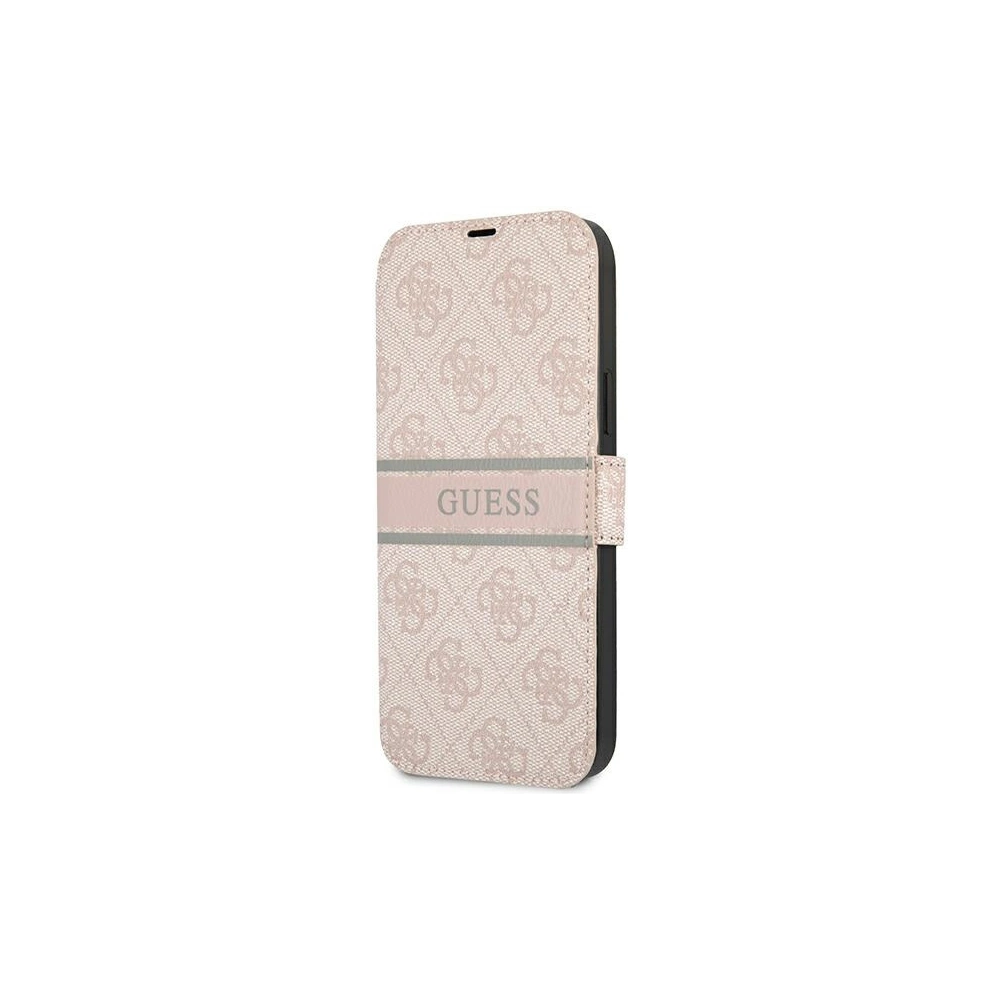 Hurtownia GSM - Etui Guess GUBKP13L4GDPI Apple iPhone 13 Pro růžový/pink book 4G Stripe - GUE1447PNK - {ean13} - Hurt