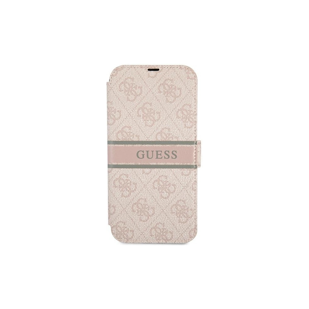 Hurtownia GSM - Etui Guess GUBKP13L4GDPI Apple iPhone 13 Pro růžový/pink book 4G Stripe - GUE1447PNK - {ean13} - Hurt