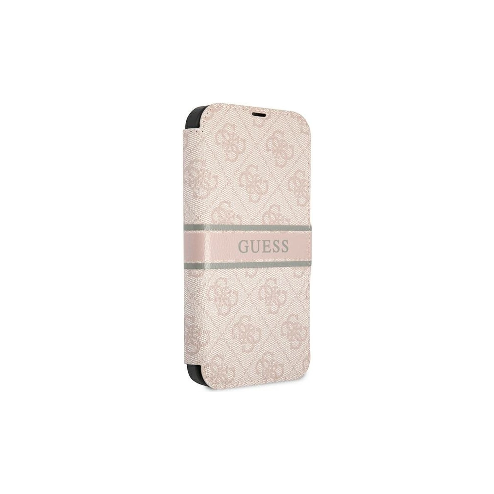 Hurtownia GSM - Etui Guess GUBKP13L4GDPI Apple iPhone 13 Pro růžový/pink book 4G Stripe - GUE1447PNK - {ean13} - Hurt