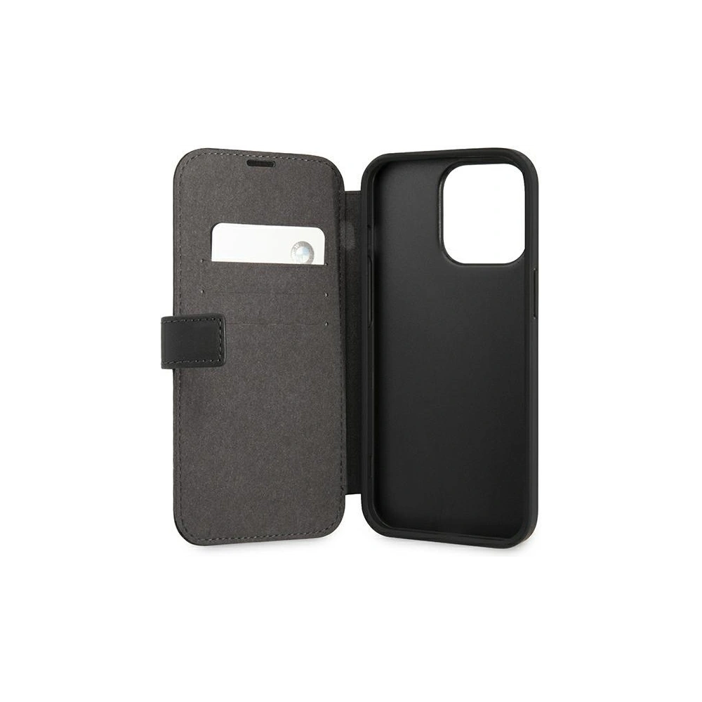 Etui BMW BMFLBKP13LSLLBK Apple iPhone 13 Pro černý/black book Signature