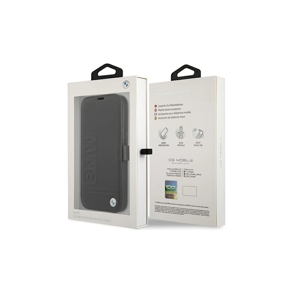 Etui BMW BMFLBKP13LSLLBK Apple iPhone 13 Pro černý/black book Signature