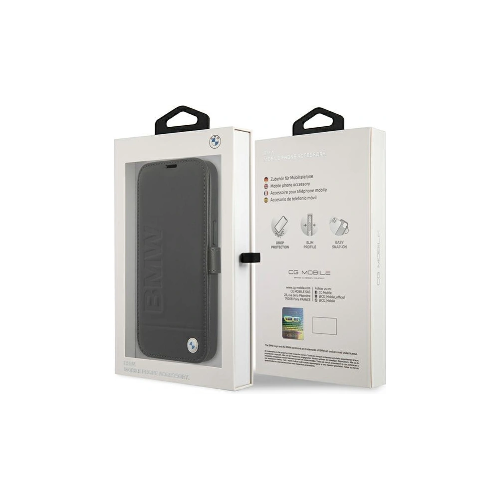 Etui BMW BMFLBKP13SSLLBK Apple iPhone 13 mini czarny/black book Signature
