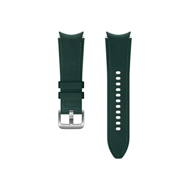 Hurtownia Samsung - 8806092658332 - SMG542GRN - Pasek Samsung Galaxy Watch 4 20mm Hybrid Leather Band ET-SHR88SGEGEU S/M zielony/green - B2B homescreen