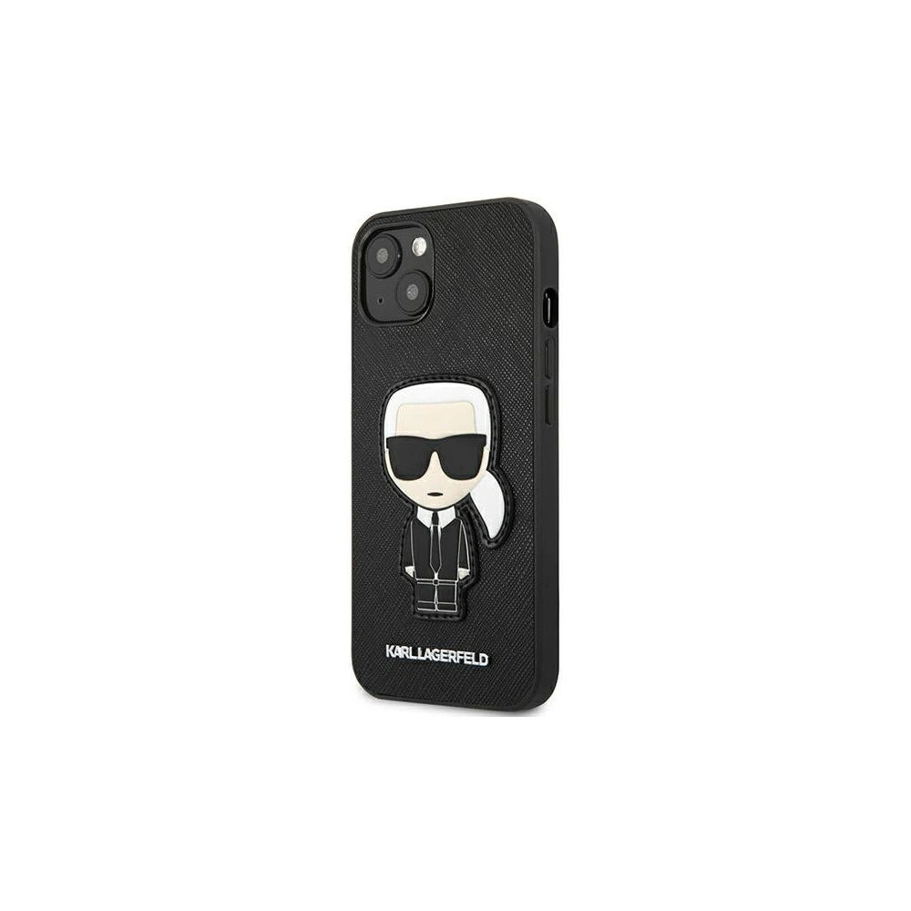 Hurtownia GSM - Etui Karl Lagerfeld KLHCP13MOKPK Apple iPhone 13 černý/black hardcase Saffiano Ikonik Karl`s Patch - KLD773BLK - {ean13} - Hurt