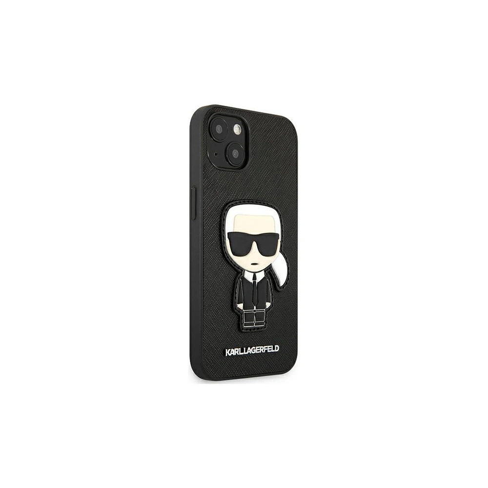 Hurtownia GSM - Etui Karl Lagerfeld KLHCP13MOKPK Apple iPhone 13 černý/black hardcase Saffiano Ikonik Karl`s Patch - KLD773BLK - {ean13} - Hurt