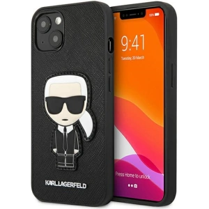 Hurtownia GSM - Etui Karl Lagerfeld KLHCP13SOKPK Apple iPhone 13 mini czarny/black hardcase Saffiano Ikonik Karl`s Patch - KLD774BLK - {ean13} - Hurt