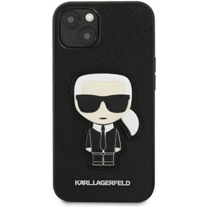 Hurtownia GSM - Etui Karl Lagerfeld KLHCP13SOKPK Apple iPhone 13 mini czarny/black hardcase Saffiano Ikonik Karl`s Patch - KLD774BLK - {ean13} - Hurt