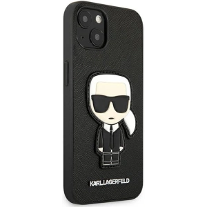 Hurtownia GSM - Etui Karl Lagerfeld KLHCP13SOKPK Apple iPhone 13 mini czarny/black hardcase Saffiano Ikonik Karl`s Patch - KLD774BLK - {ean13} - Hurt