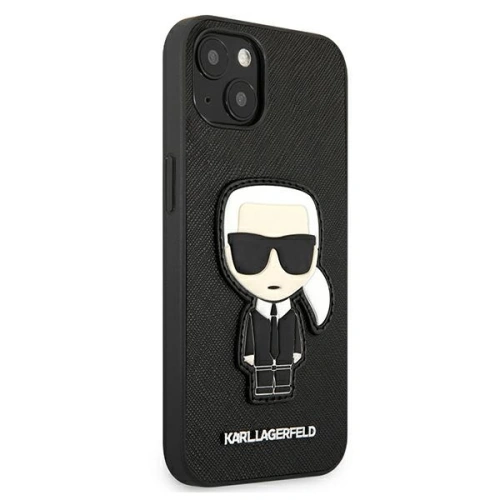 Etui Karl Lagerfeld KLHCP13SOKPK Apple iPhone 13 mini czarny/black hardcase Saffiano Ikonik Karl`s Patch