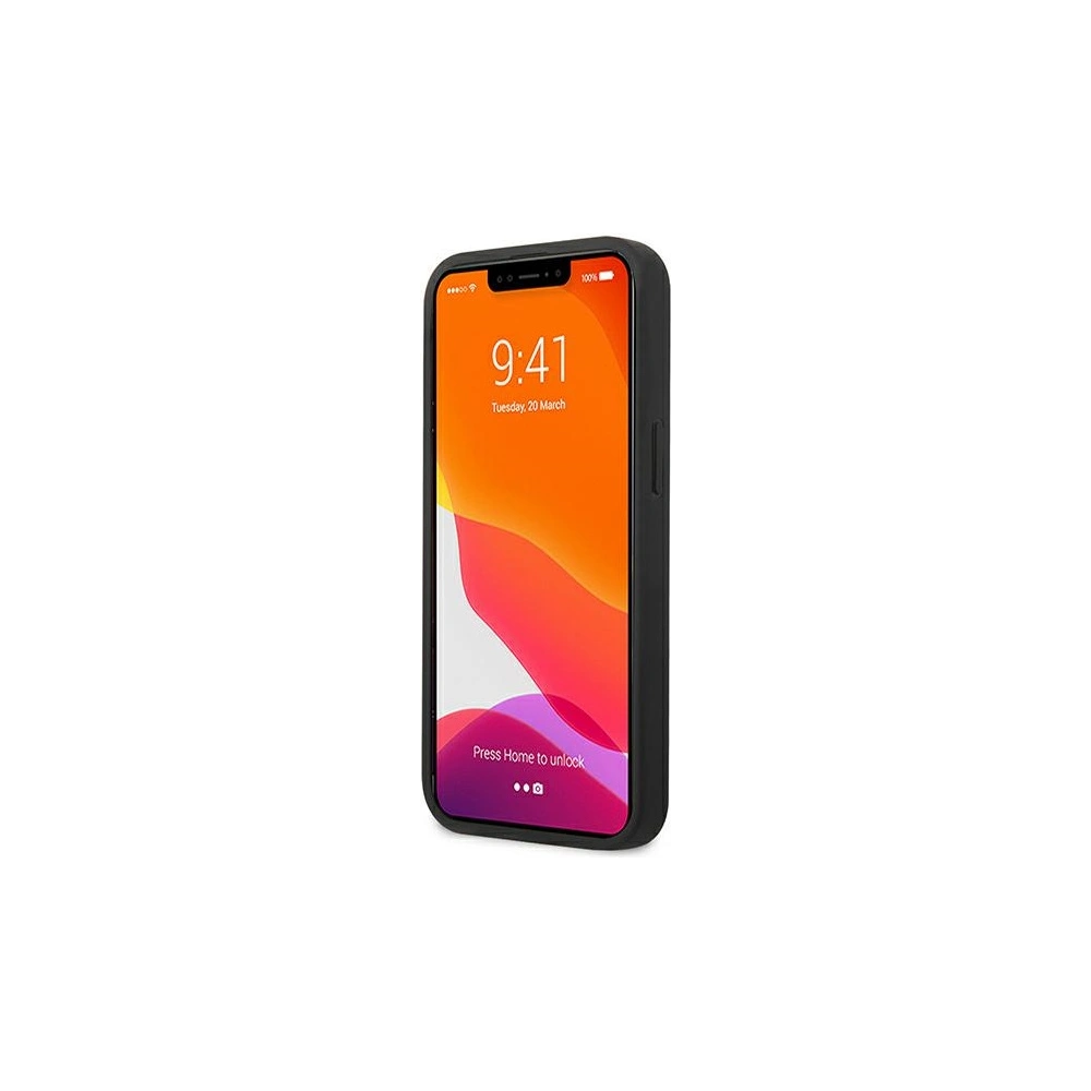 Wholesale Karl Lagerfeld KLHCP13SOKPK Apple iPhone 13 mini black hardcase Saffiano Ikonik Karl`s Patch - KLD774BLK - {ean13} - Hurt