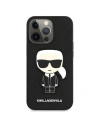 Wholesale Karl Lagerfeld KLHCP13XOKPK Apple iPhone 13 Pro Max black hardcase Saffiano Ikonik Karl`s Patch - KLD775BLK - {ean13} - Hurt