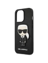 Hurtownia GSM - Etui Karl Lagerfeld KLHCP13XOKPK Apple iPhone 13 Pro Max czarny/black hardcase Saffiano Ikonik Karl`s Patch - KLD775BLK - {ean13} - Hurt