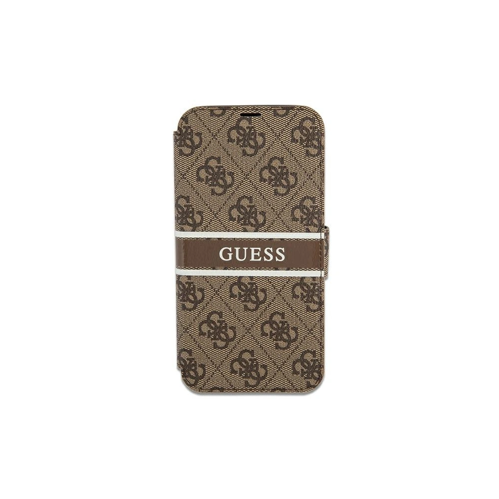 Hurtownia GSM - Etui Guess GUBKP13M4GDBR Apple iPhone 13 hnědá/brown book 4G Stripe - GUE1453BR - {ean13} - Hurt