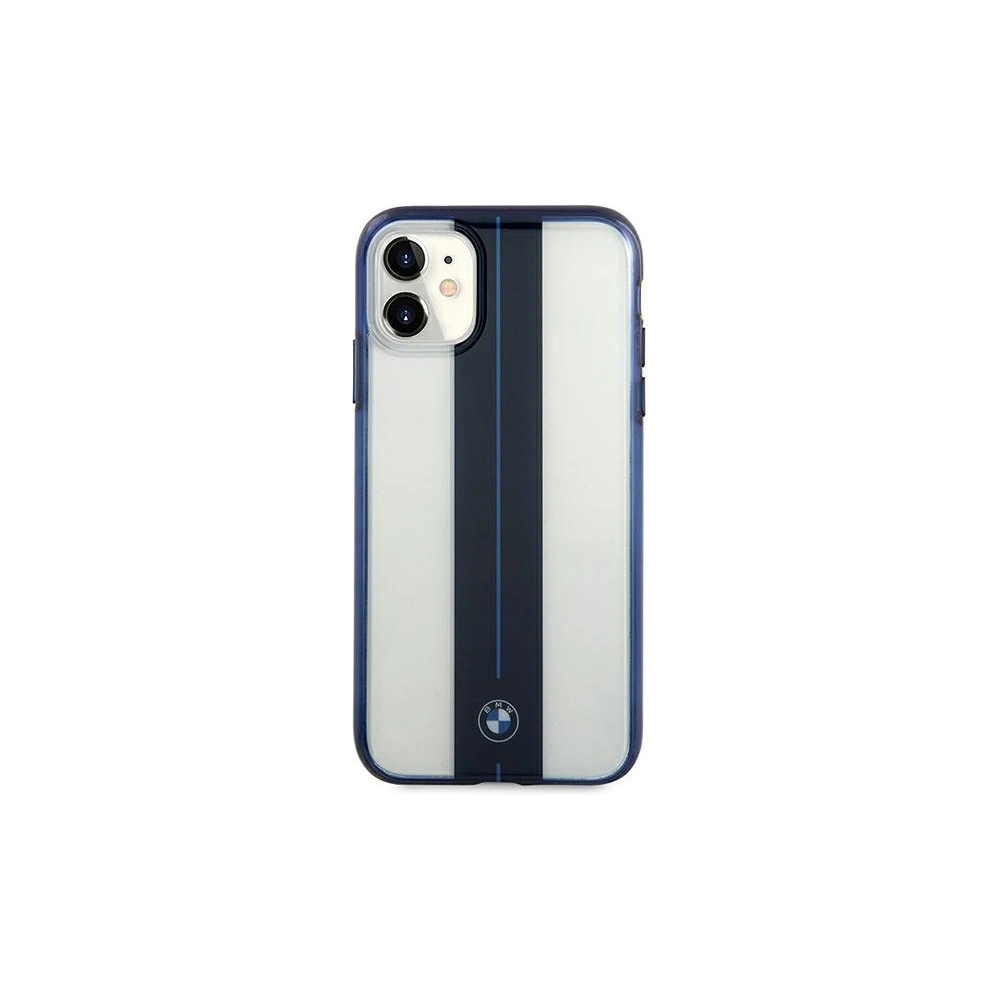Hurtownia GSM - BMW Apple Case BMHCN61PCUMRSTNA iPhone 11 transparentes Hartschalenetui Middle Stripe Navy - BMW252CL - {ean13} - Hurt