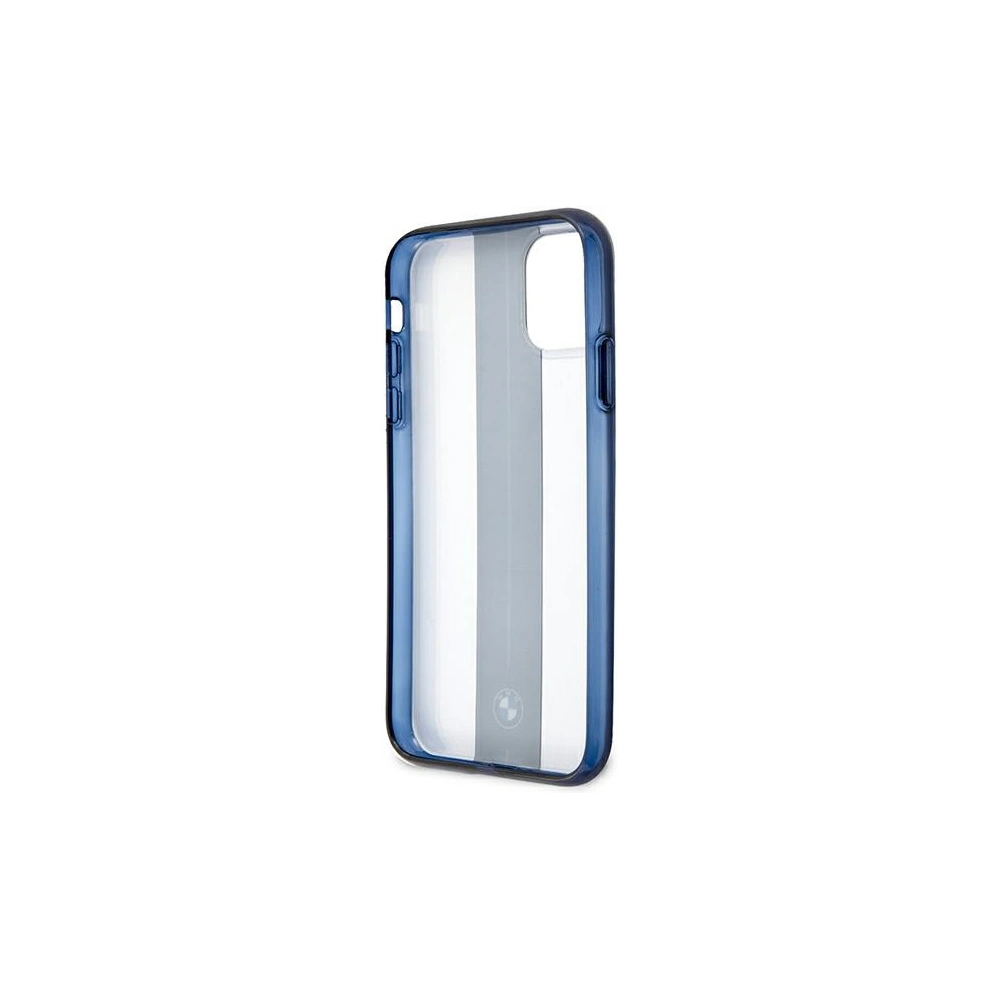 Hurtownia GSM - BMW Apple Case BMHCN61PCUMRSTNA iPhone 11 transparentes Hartschalenetui Middle Stripe Navy - BMW252CL - {ean13} - Hurt
