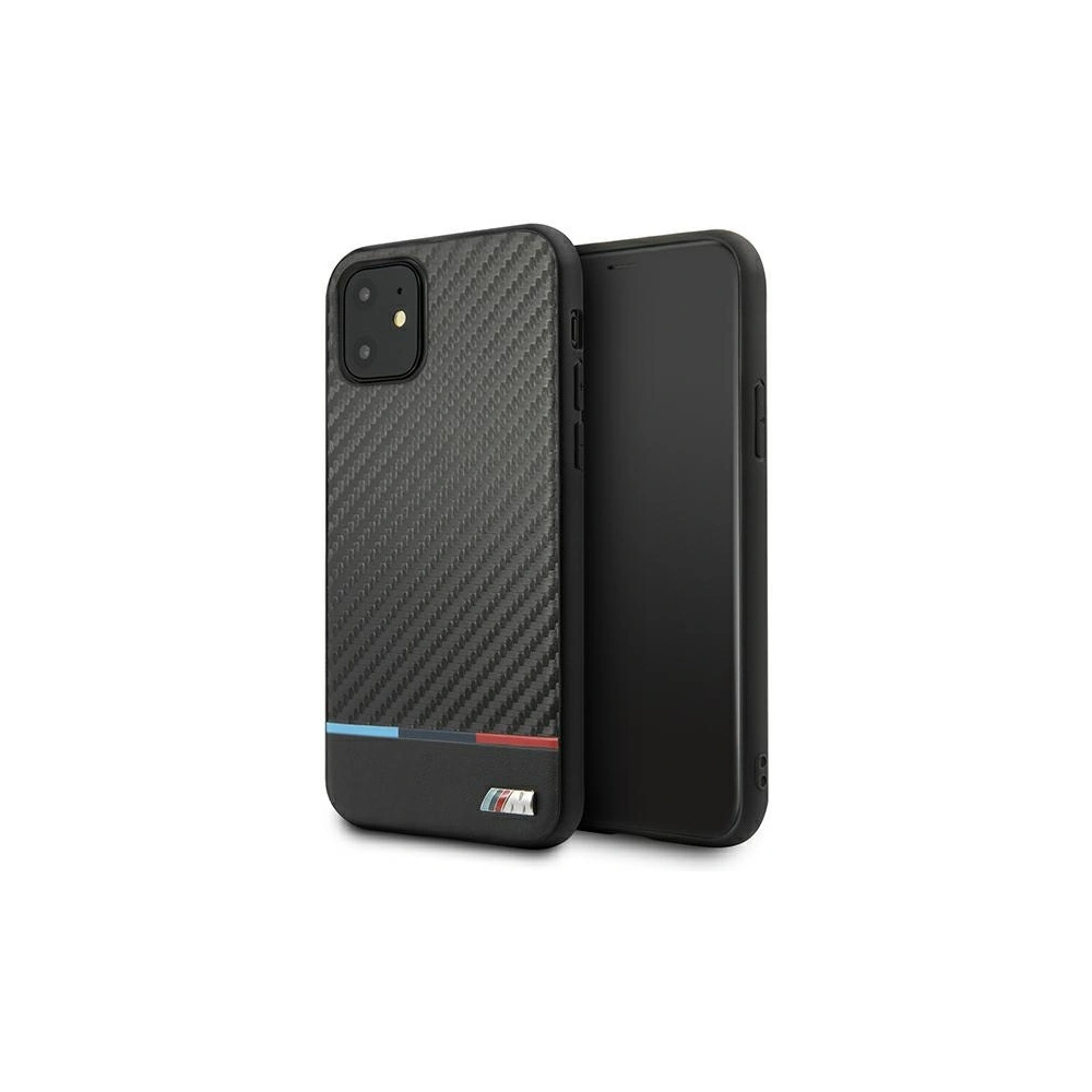 Hurtownia GSM - Etui BMW BMHCN61PUCARTCBK Apple iPhone 11 czarny/black hardcase M Collection PU Carbon Stripe - BMW253BLK - {ean13} - Hurt