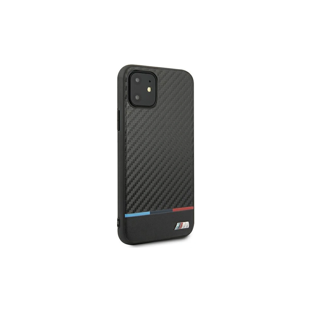Hurtownia GSM - Etui BMW BMHCN61PUCARTCBK Apple iPhone 11 czarny/black hardcase M Collection PU Carbon Stripe - BMW253BLK - {ean13} - Hurt