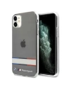 Etui BMW BMHCN61SHTWK Apple iPhone 11 transparentní tvrdý obal Tricolor Stripes