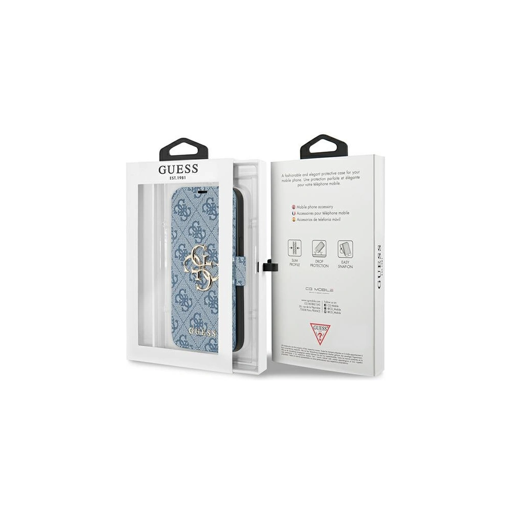 Hurtownia GSM - Etui Guess GUBKP13M4GMGBL Apple iPhone 13 modrý/blue book 4G Big Metal Logo - GUE1456BLU - {ean13} - Hurt