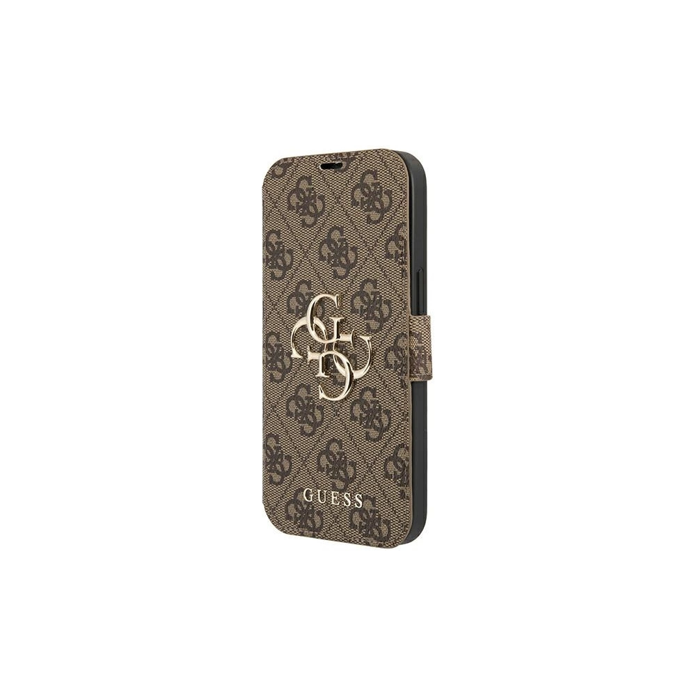 Hurtownia GSM - Etui Guess GUBKP13M4GMGBR Apple iPhone 13 brązowy/brown book 4G Big Metal Logo - GUE1457BR - {ean13} - Hurt