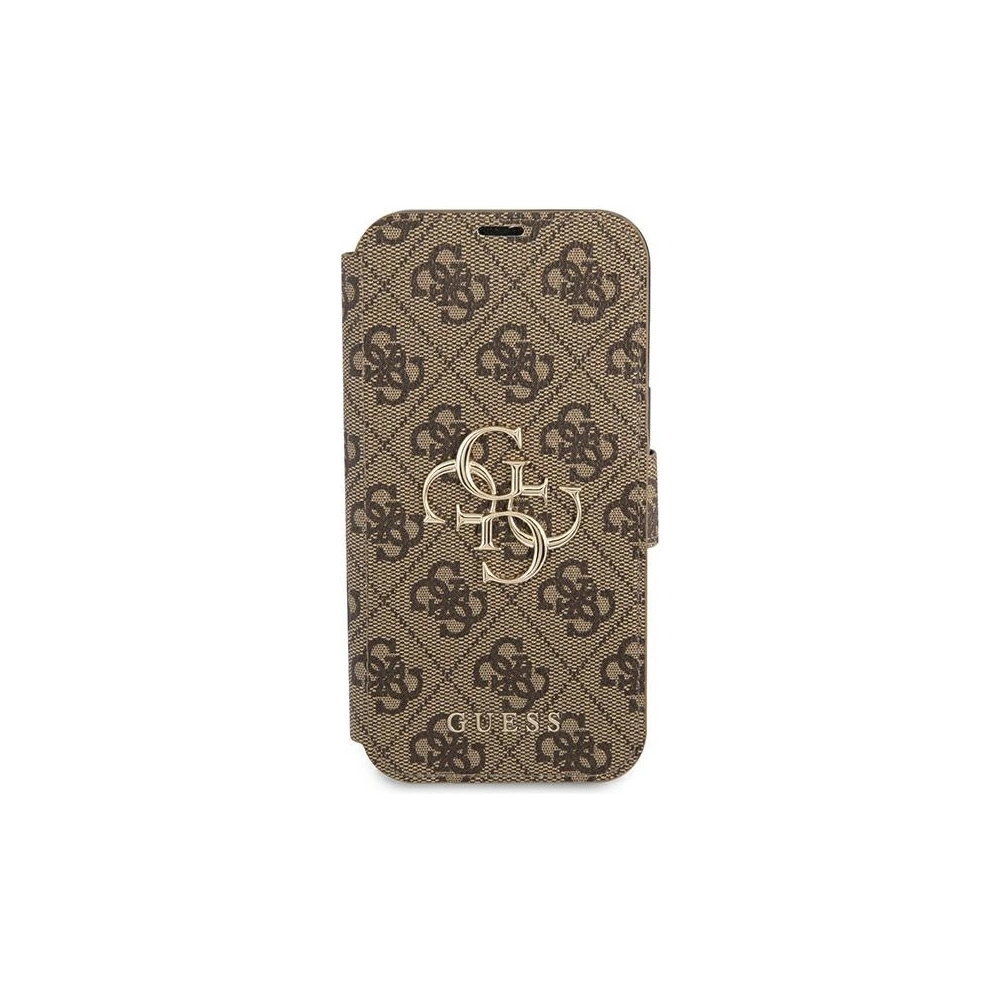 Hurtownia GSM - Etui Guess GUBKP13M4GMGBR Apple iPhone 13 brązowy/brown book 4G Big Metal Logo - GUE1457BR - {ean13} - Hurt
