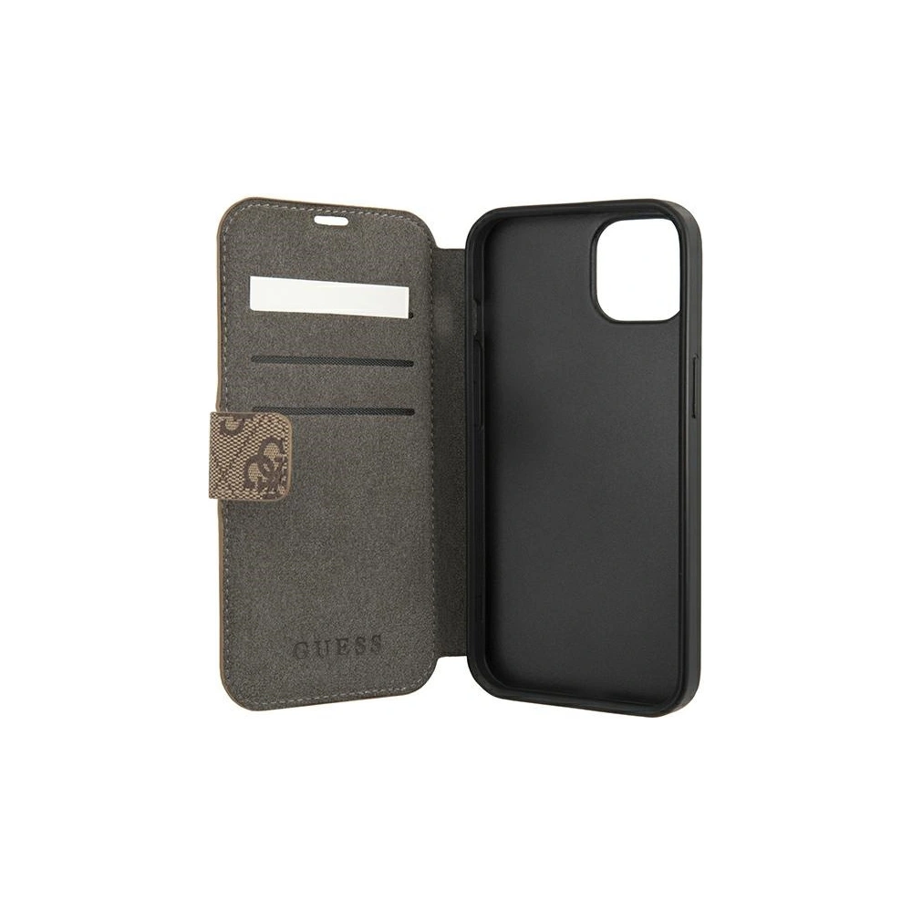 Hurtownia GSM - Etui Guess GUBKP13M4GMGBR Apple iPhone 13 brązowy/brown book 4G Big Metal Logo - GUE1457BR - {ean13} - Hurt