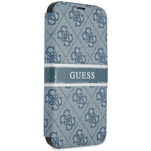 Hurtownia GSM - Etui Guess GUBKP13S4GDBL Apple iPhone 13 mini niebieski/blue book 4G Stripe - GUE1460BLU - {ean13} - Hurt