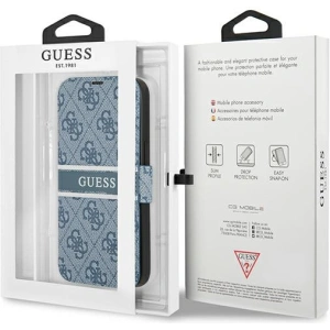 Hurtownia GSM - Etui Guess GUBKP13S4GDBL Apple iPhone 13 mini niebieski/blue book 4G Stripe - GUE1460BLU - {ean13} - Hurt
