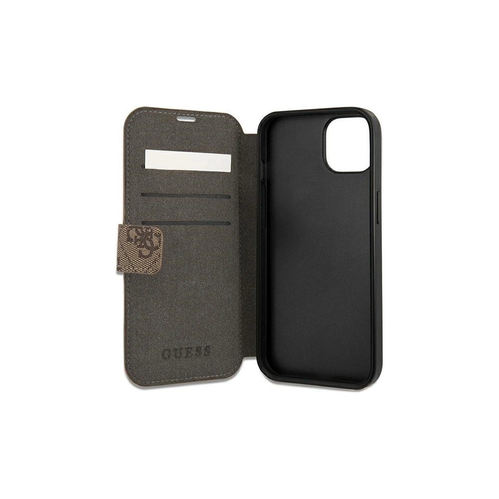 Hurtownia GSM - Etui Guess GUBKP13S4GDBR Apple iPhone 13 mini hnědý/brown book 4G Stripe - GUE1461BR - {ean13} - Hurt