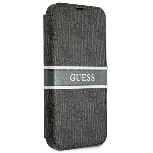 Etui Guess GUBKP13S4GDGR Apple iPhone 13 mini szary/grey book 4G Stripe