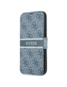 Etui Guess GUBKP13X4GDBL Apple iPhone 13 Pro Max niebieski/blue book 4G Stripe