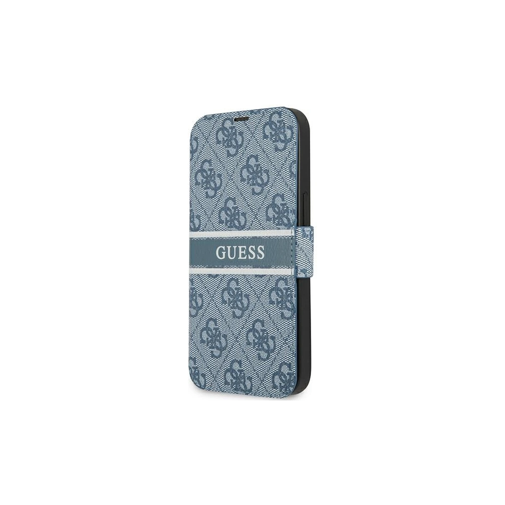 Hurtownia GSM - Etui Guess GUBKP13X4GDBL Apple iPhone 13 Pro Max niebieski/blue book 4G Stripe - GUE1468BLU - {ean13} - Hurt