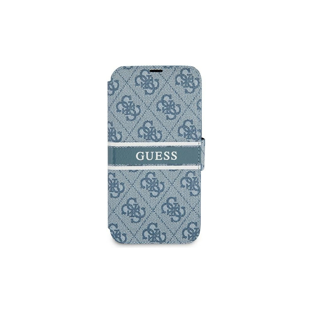 Hurtownia GSM - Etui Guess GUBKP13X4GDBL Apple iPhone 13 Pro Max niebieski/blue book 4G Stripe - GUE1468BLU - {ean13} - Hurt
